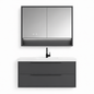 03-1000mm/Premium Gray-Framed Mirror Vanity Set