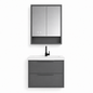 03-600mm/Premium Gray-Framed Mirror Vanity Set
