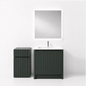 07-800mm/Green-Ribbed Floor-Standing Vanity