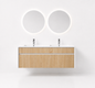 08-1200mm/Luna 1200 - Double Floating Vanity