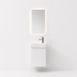 YH010-40 Bathroom Vanity Set with Smart Mirror, 400mm Iceberg White Vanity with Ceramic Sink